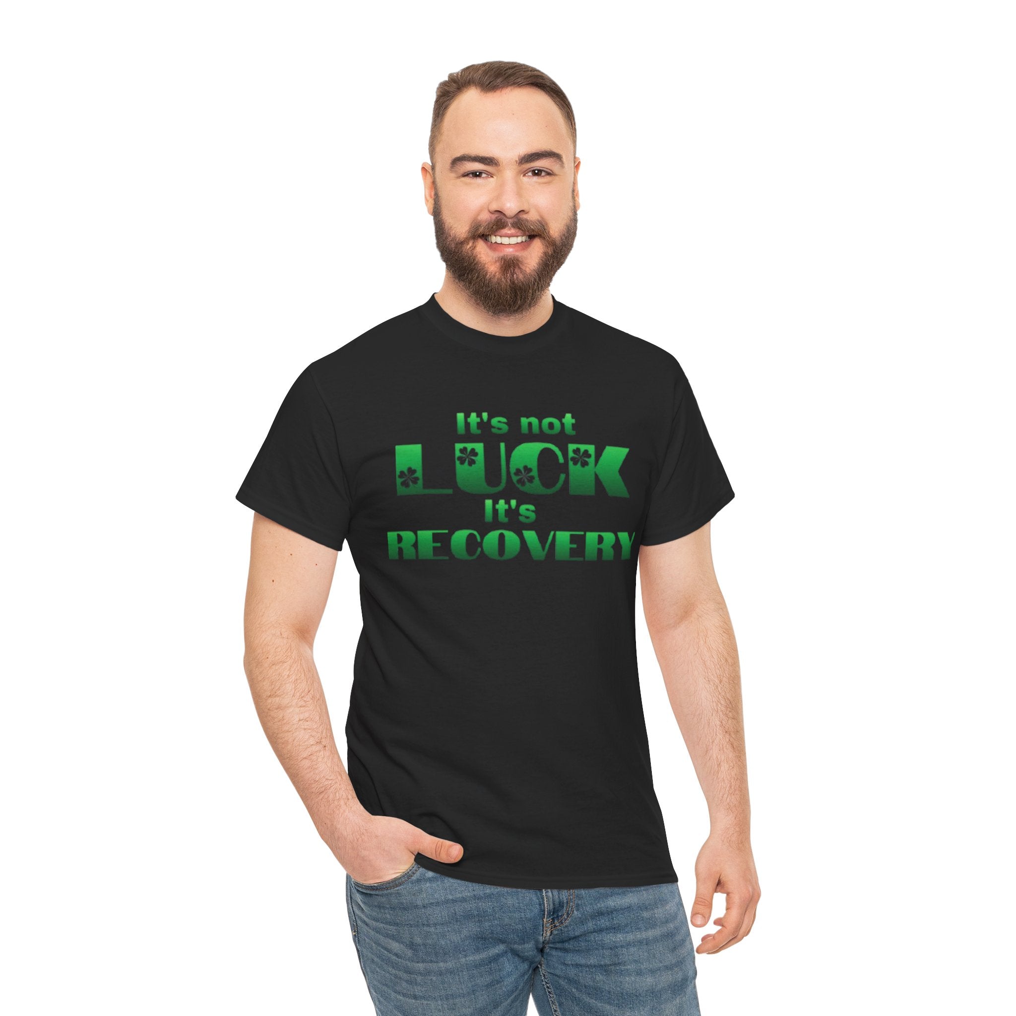 Sober Irish Pride St. Patrick's Day Unisex Heavyweight T-Shirt
